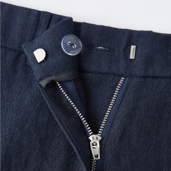 Ogl Mid Rise Flared Pant Viscose Linen with Pockets In BLACK Career Medium New - Picture 4 of 14